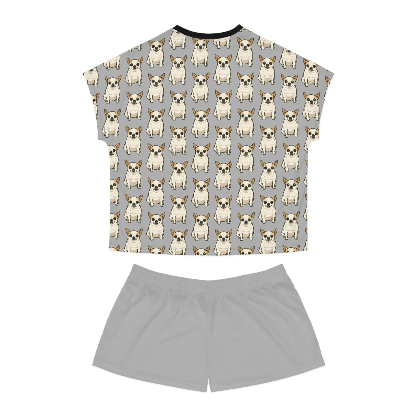 Cute Dog Print Women's Short Pajama Set | Fun Sleepwear, Dog Lover Gift, Relaxation Outfit, Cozy Nights, Pet-Themed Loungewear