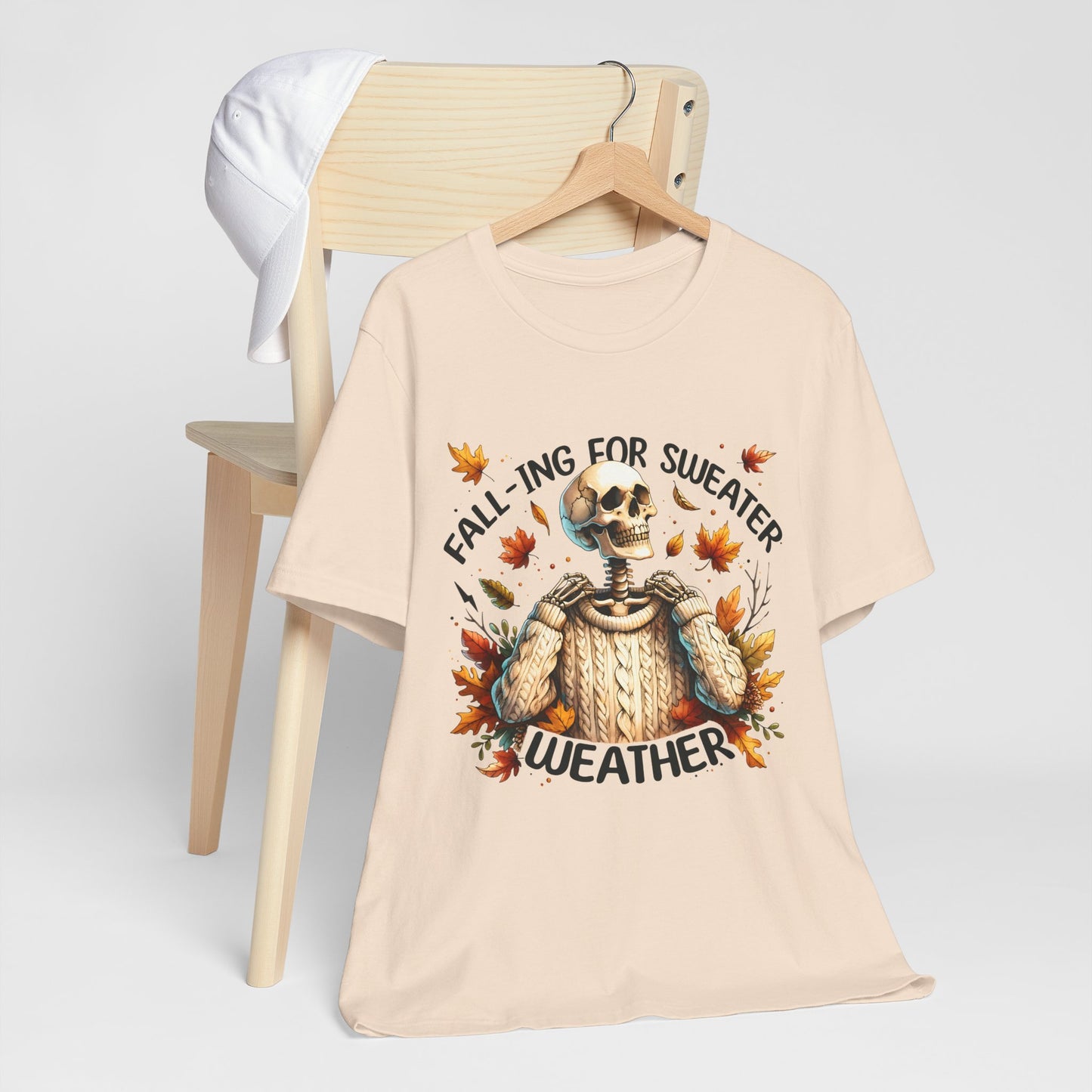 Fall is for Sweater Weather T-Shirt Fall Apparel Halloween Shirt, Cozy Autumn Wear, Seasonal Fashion