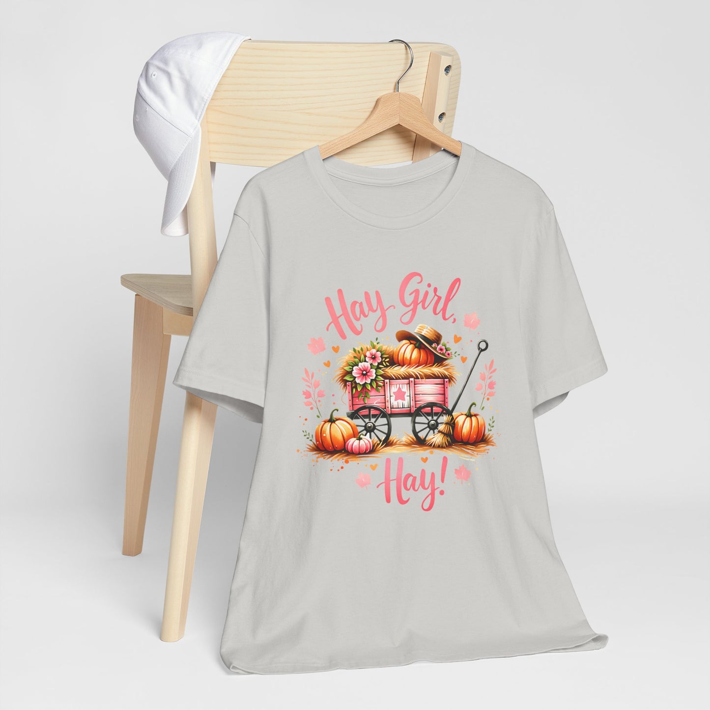 Hay Girl Hay T-Shirt Cute Fall Tee Autumn Fashion Halloween Thanksgiving Hay Girl Hay Shirt