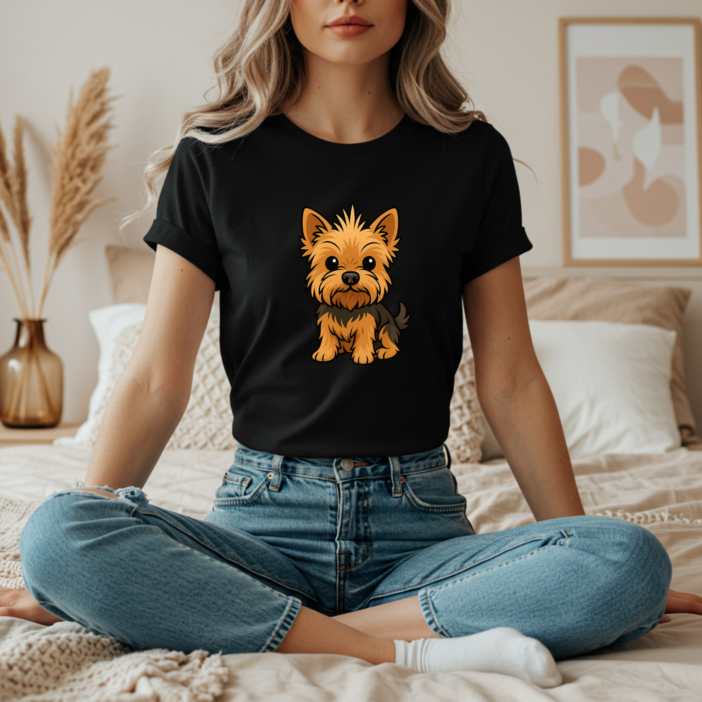 Cute Yorkie Dog Graphic Tee for Dog Lovers, Pet Lovers Gift, Animal Lover Shirt, Birthday Gift, Casual Wear