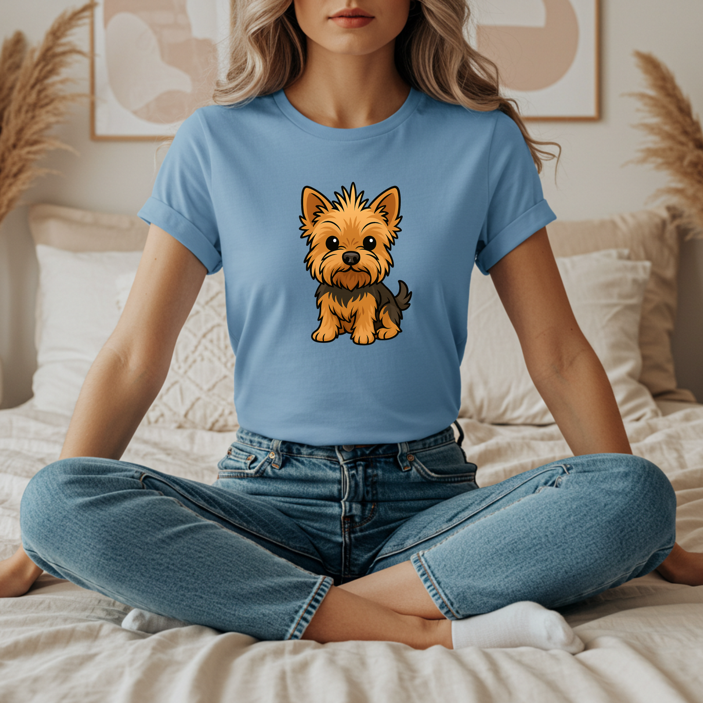 Cute Yorkie Dog Graphic Tee for Dog Lovers, Pet Lovers Gift, Animal Lover Shirt, Birthday Gift, Casual Wear