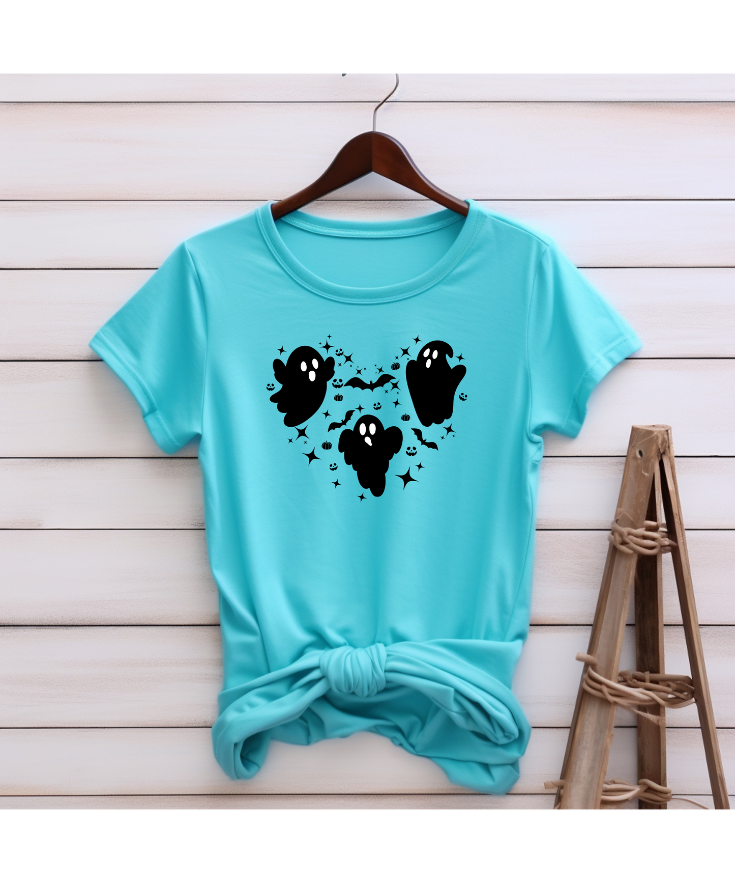Halloween Ghost Heart Unisex Tee | Fun Halloween T-Shirt, Spooky Apparel, Ghost Lover Gift, Autumn Fashion, Casual Wear