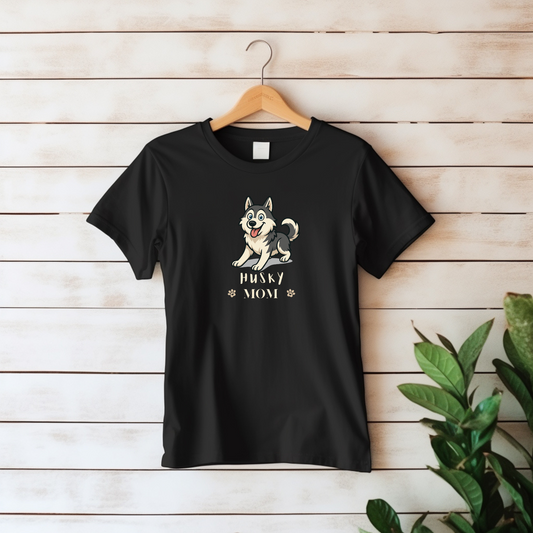 Husky Mom Cute T-Shirt Gift for Husky Mom 0% Chill 100% Husky