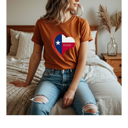 Texas Home T-shirt Gift for Texas Lover Gift for Him Texas Lover Gift for Her I Love Texas is Home T-shirt I Love Texas