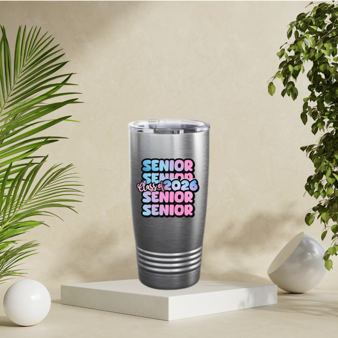 Senior Class of 2026Tumbler 20oz Class of 2026 Drinkware Graduation Gift Personalized Graduation Tumbler Senior Year Mug