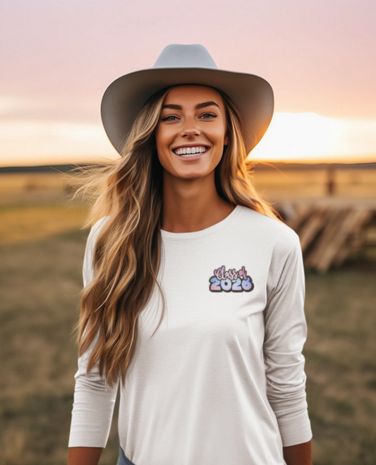 Senior Class 2026 Long Sleeve Tee, Unisex Jersey Tee, Graduation Gift, Class Pride Shirt, Trendy Student Apparel, Perfect for Celebrations