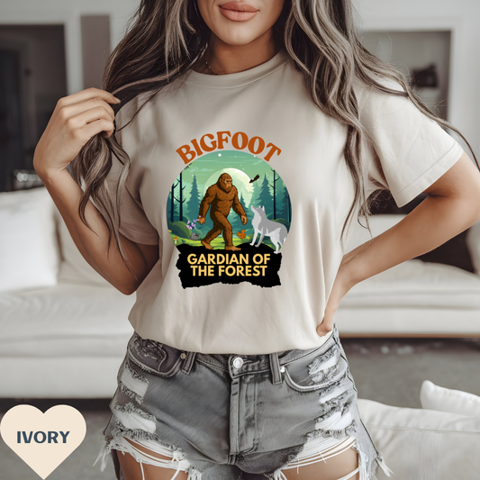 Bigfoot Guardian of the Forest Cryptid T-shirt Paranormal Unisex Nature Tee Outdoor Adventure Shirt Unique Gift for Outdoorsy Friends, Eco-friendly Apparel
