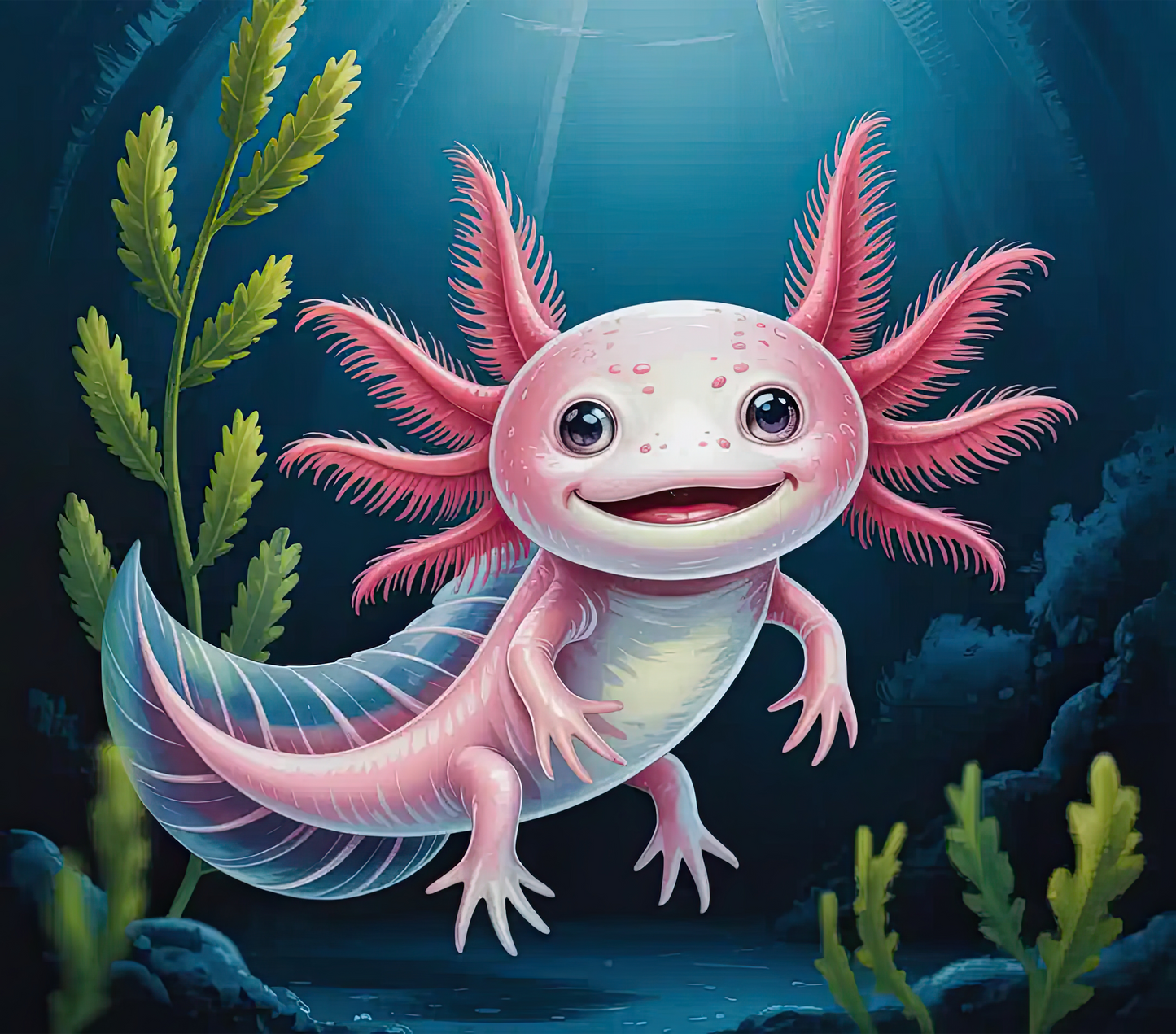 Whimsical Axolotl 20oz Stainless Steel Tumbler