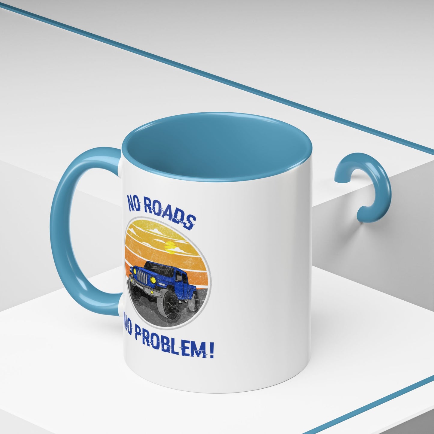 Retro Jeep Accent Coffee Mug 11 oz Jeep Gladiator Lover Gift Off-Roading Enthusiast Mug Funny Travel Cup Outdoor Adventure Accessory