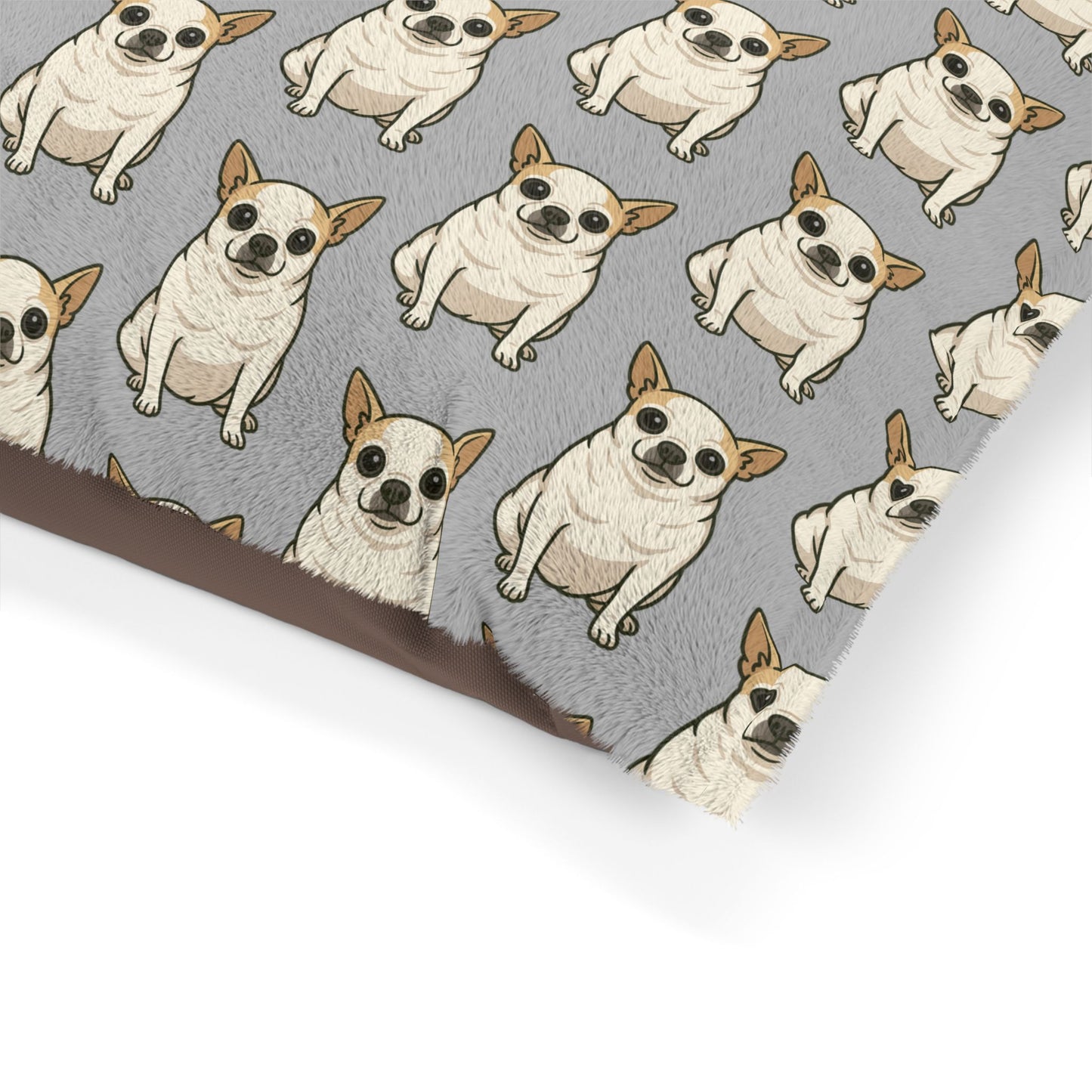 Chihuahua Print Pet Bed, Cozy Dog Bed, Gift for Dog Lovers, Cute Bed for Pets, Stylish Dog Pillow, Home Decor for Pet Owners