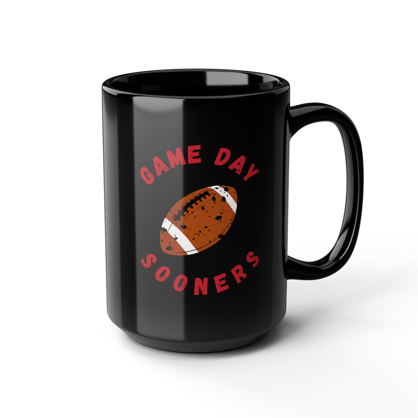 Game Day Sooners Black 15 OZ Mug for Sooner Fan Gift for Him OU Sooner Mug Gift for Her
