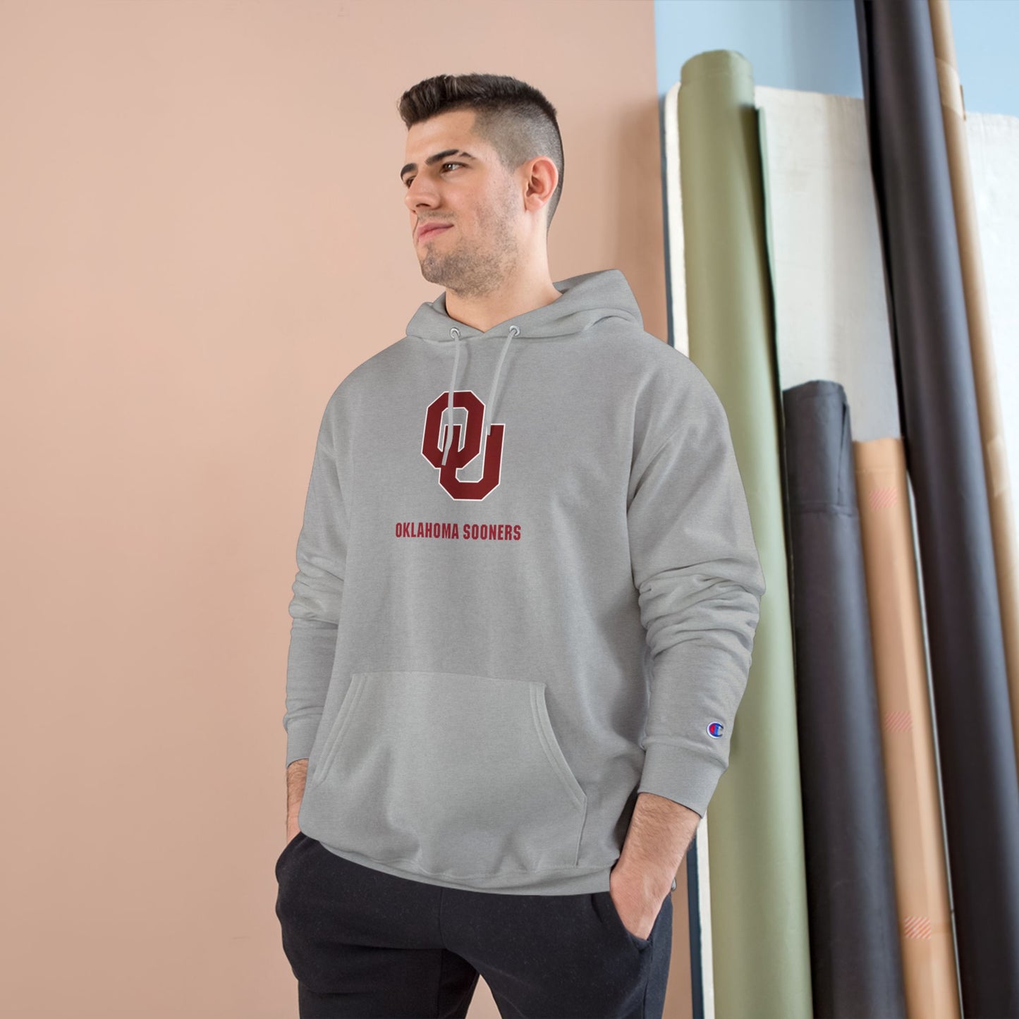 Oklahoma Sooners Champion Hoodie, College Sweatshirt, Game Day Apparel, Team Spirit Gear, Gift for Fans