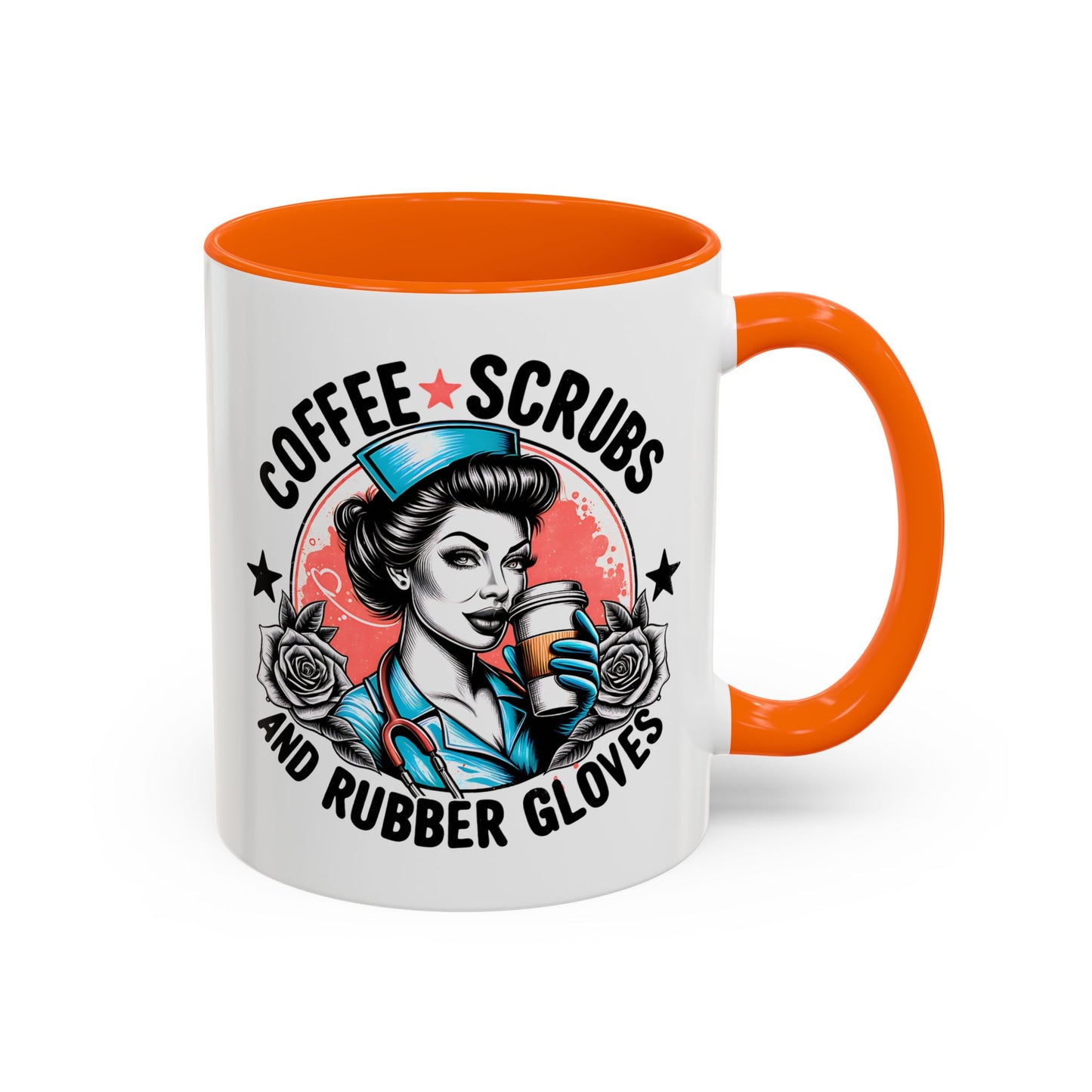 Coffee Lover's Accent Mug: Perfect for Nurses, Gifts for Healthcare Workers, Funny Medical Gifts, Kitchen Decor, Unique Coffee Mugs