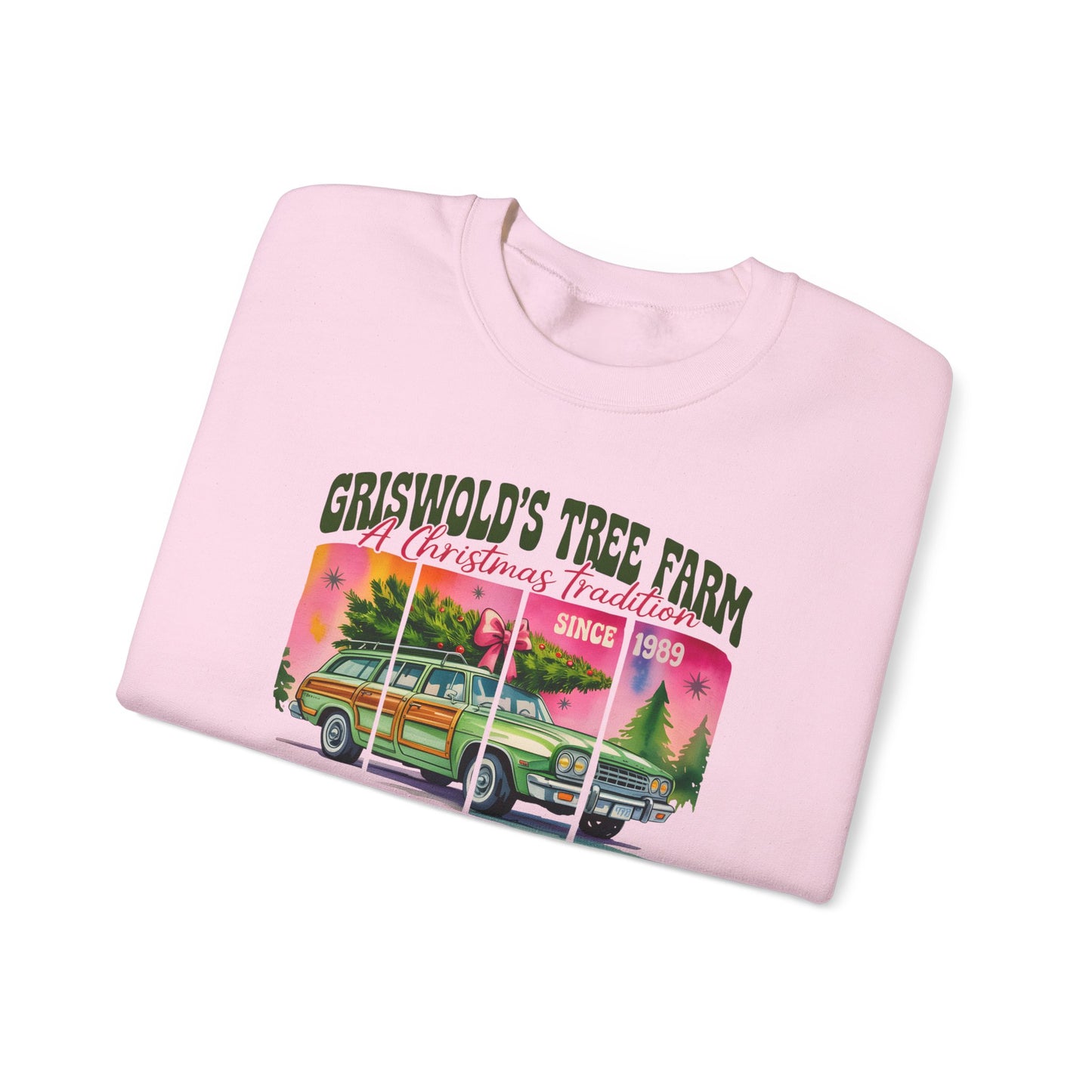 Christmas Tree Farm Sweatshirt — "Griswold's Tree Farm" Vintage Holiday Crewneck