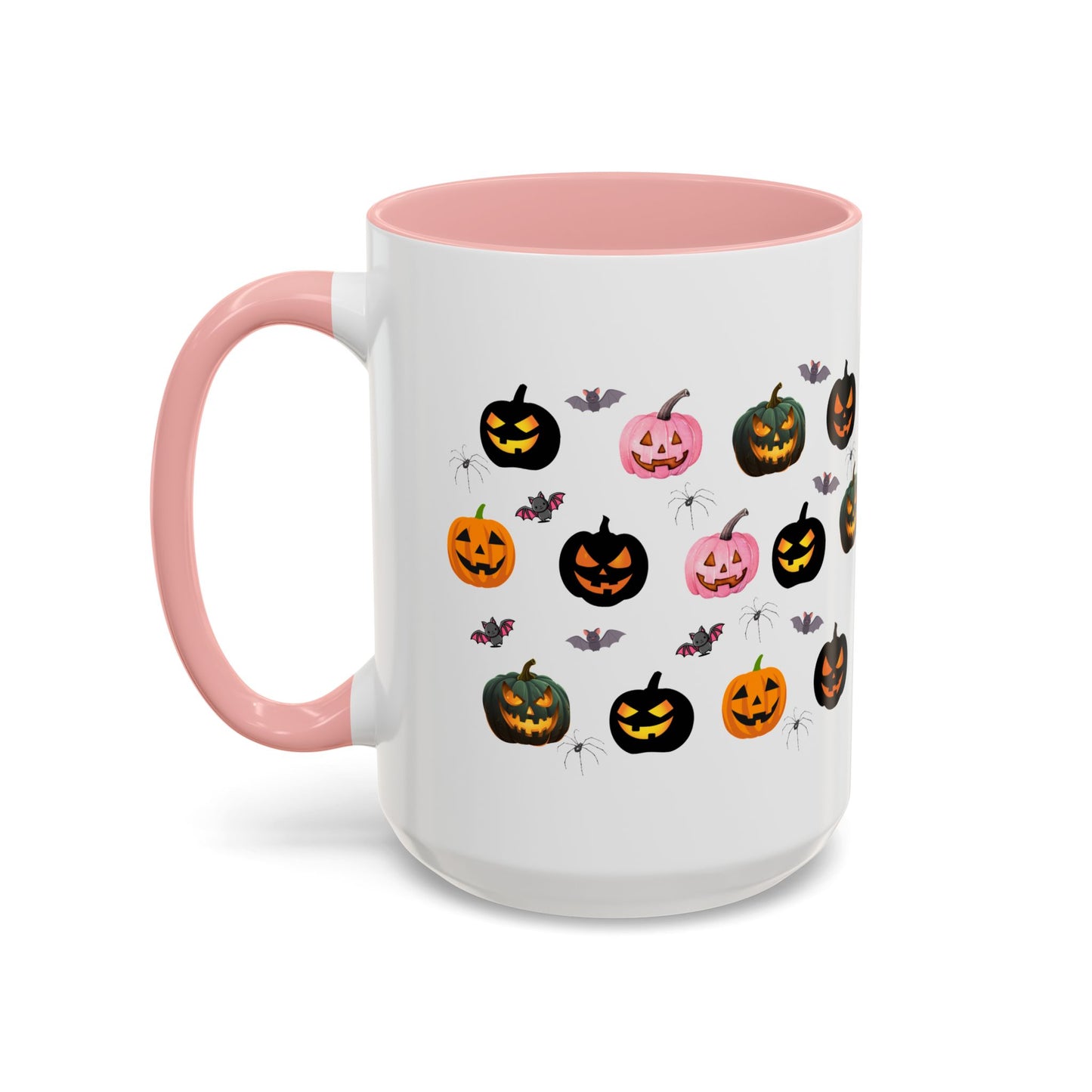 Spooky Pumpkin Accent Coffee Mug - Halloween Decor, Autumn Gift, Fall Kitchenware, Unique Coffee Cup, Trick or Treat