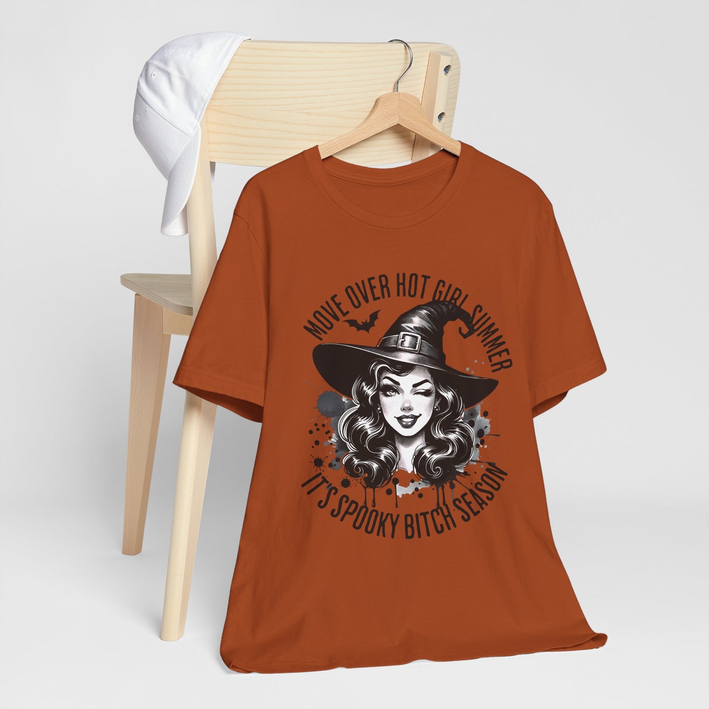 Spooky Witch Season Tee, Move Over Hot Girl Summer Halloween Shirt Graphic T-Shirt, Autumn Fashion, Witchy Vibes, Halloween Costume