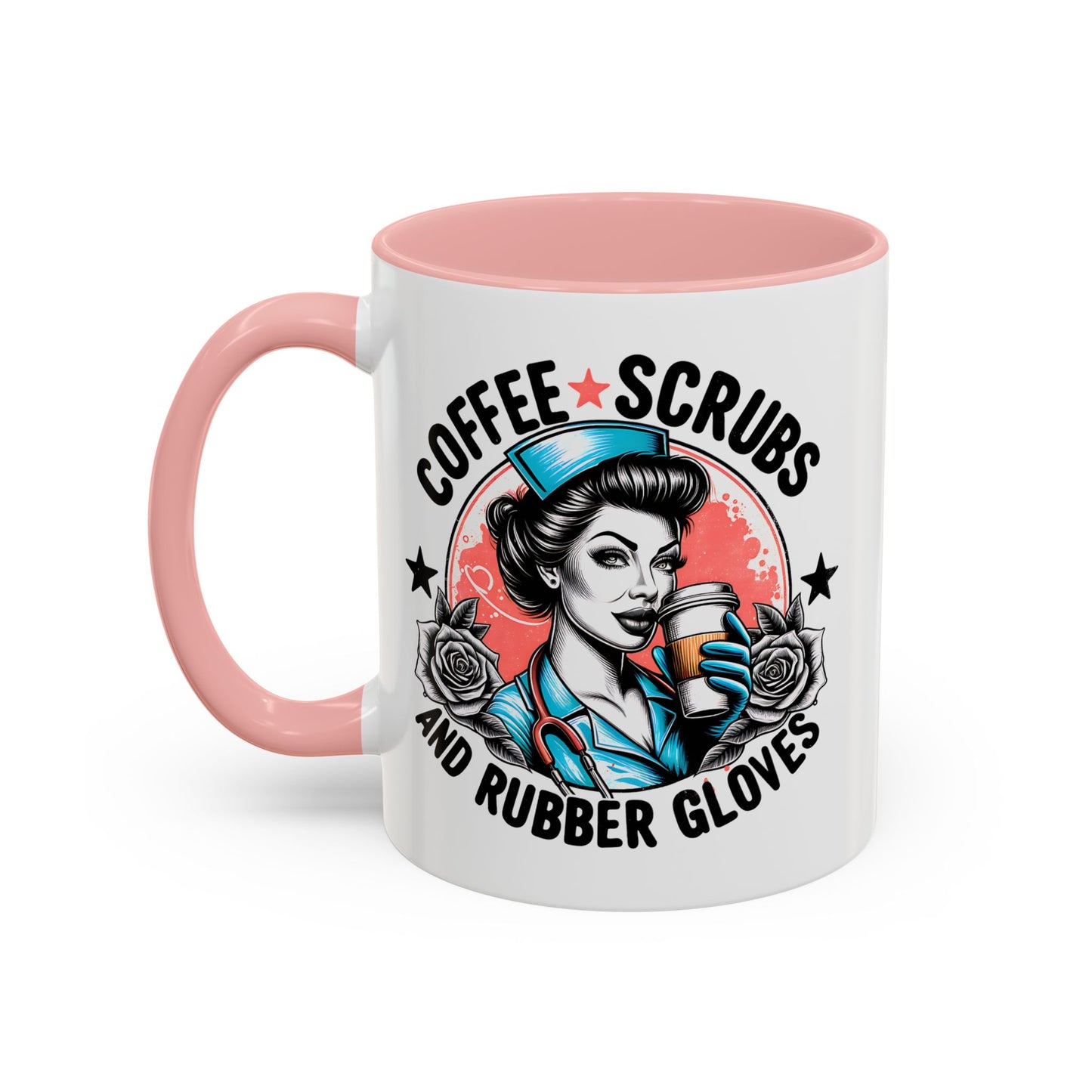 Coffee Lover's Accent Mug: Perfect for Nurses, Gifts for Healthcare Workers, Funny Medical Gifts, Kitchen Decor, Unique Coffee Mugs