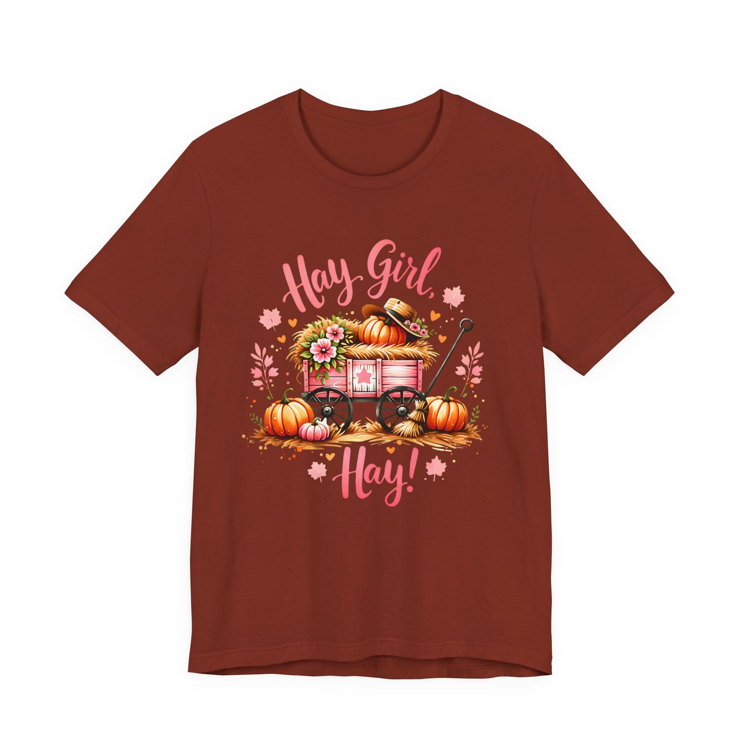 Hay Girl Hay T-Shirt Cute Fall Tee Autumn Fashion Halloween Thanksgiving Hay Girl Hay Shirt