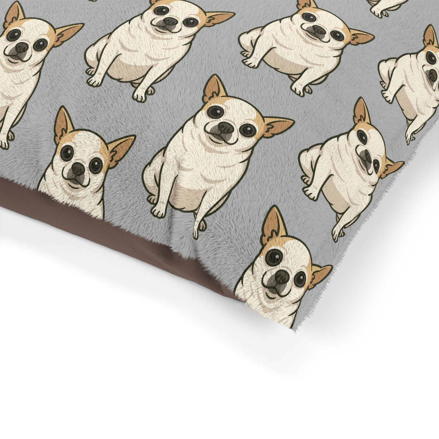 Chihuahua Print Pet Bed, Cozy Dog Bed, Gift for Dog Lovers, Cute Bed for Pets, Stylish Dog Pillow, Home Decor for Pet Owners
