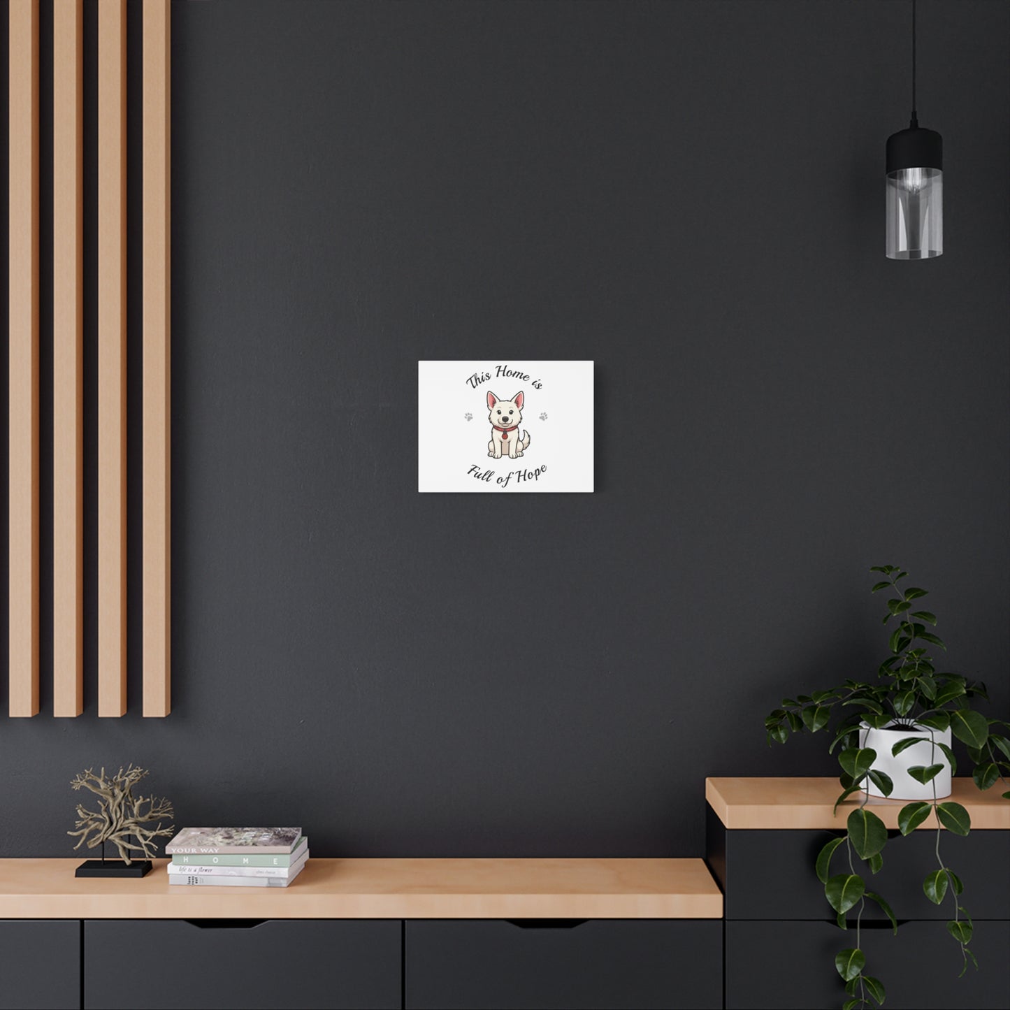 White German Shepherd Canvas Wall Art - Perfect for Dog Lovers, Home Decor, Unique Gift, Pet Memorial, Dog Themed Wall Art
