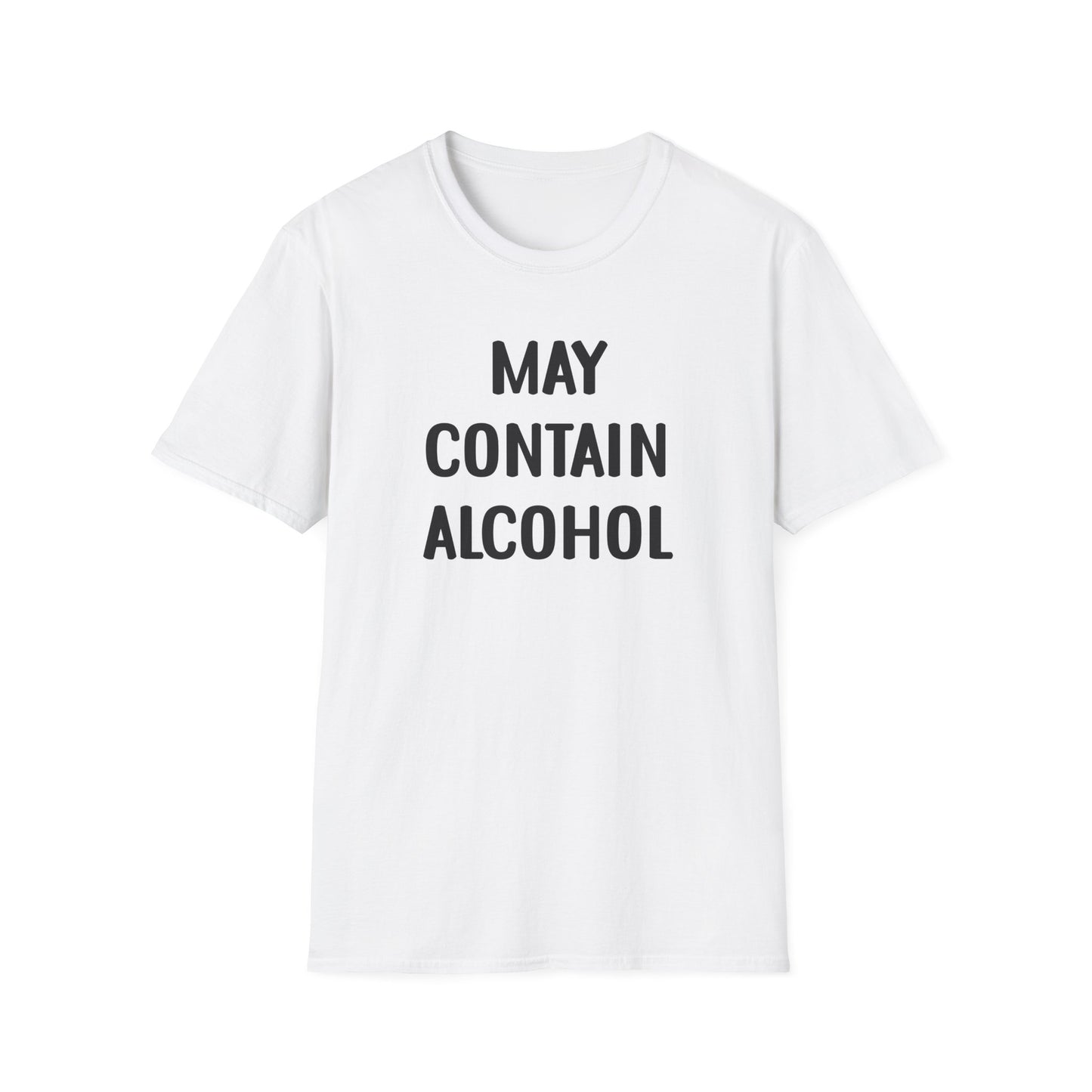 May Contain Alcohol T-Shirt — Funny Drinking Graphic Tee