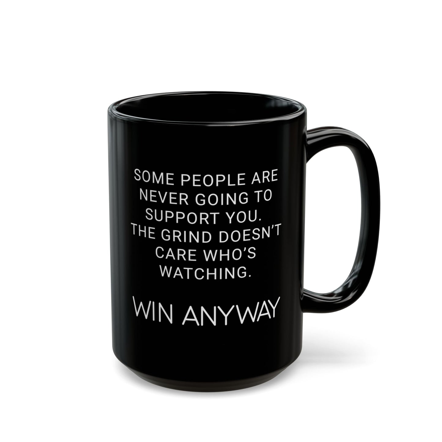 Win Anyway 15oz Black Mug
