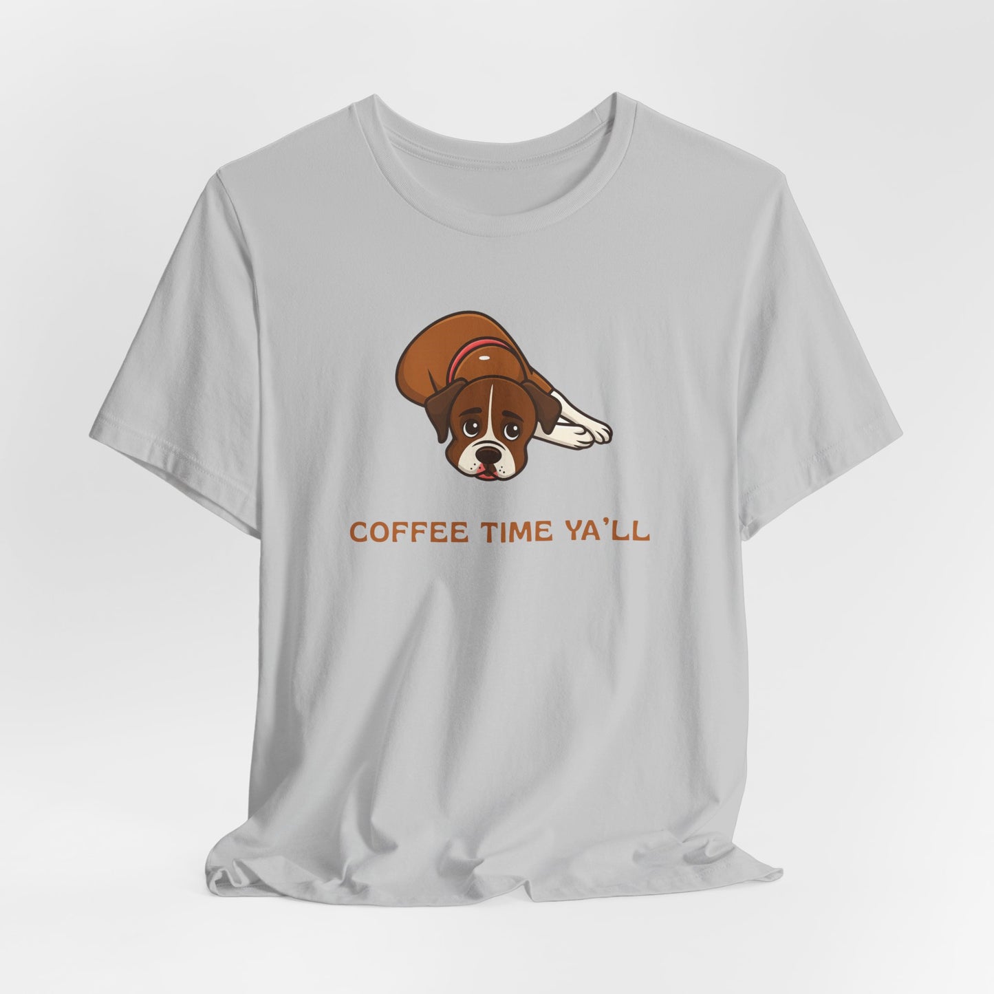 Boxer Dog Mom Gift for Her Boxer Dog Dad Funny T-Shirt Gift Coffee Time Y'all