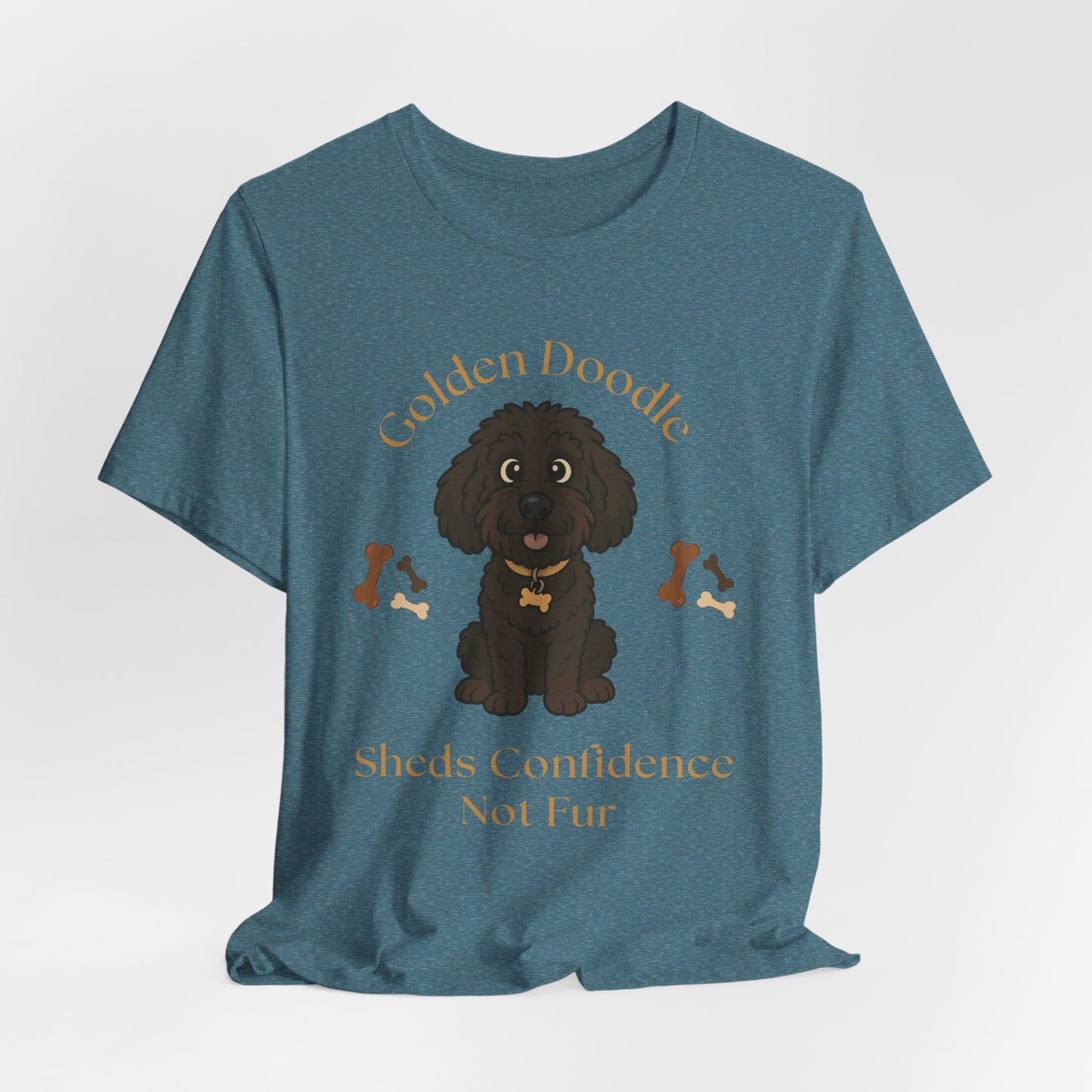 Golden Doodle Custom T-Shirt - Sheds Confidence Not Fur