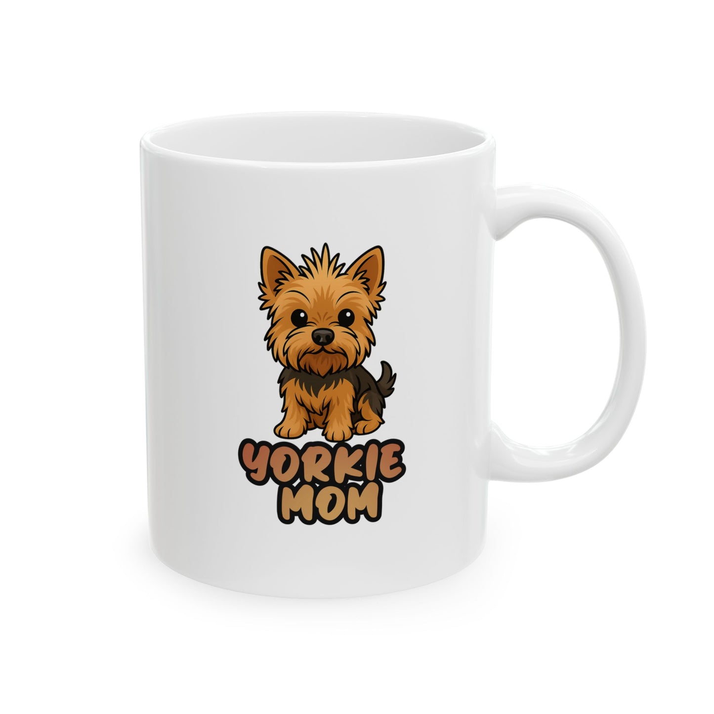 Yorkie Mom Ceramic Mug 11oz 15oz Gift for Mother's Day Birthdays Personal Coffee Mug Kitchen Decor