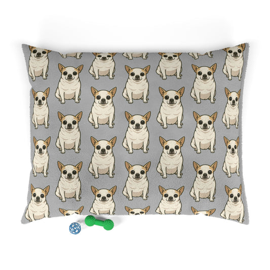 Chihuahua Print Pet Bed, Cozy Dog Bed, Gift for Dog Lovers, Cute Bed for Pets, Stylish Dog Pillow, Home Decor for Pet Owners