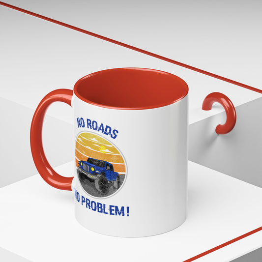 Retro Jeep Accent Coffee Mug 11 oz Jeep Gladiator Lover Gift Off-Roading Enthusiast Mug Funny Travel Cup Outdoor Adventure Accessory