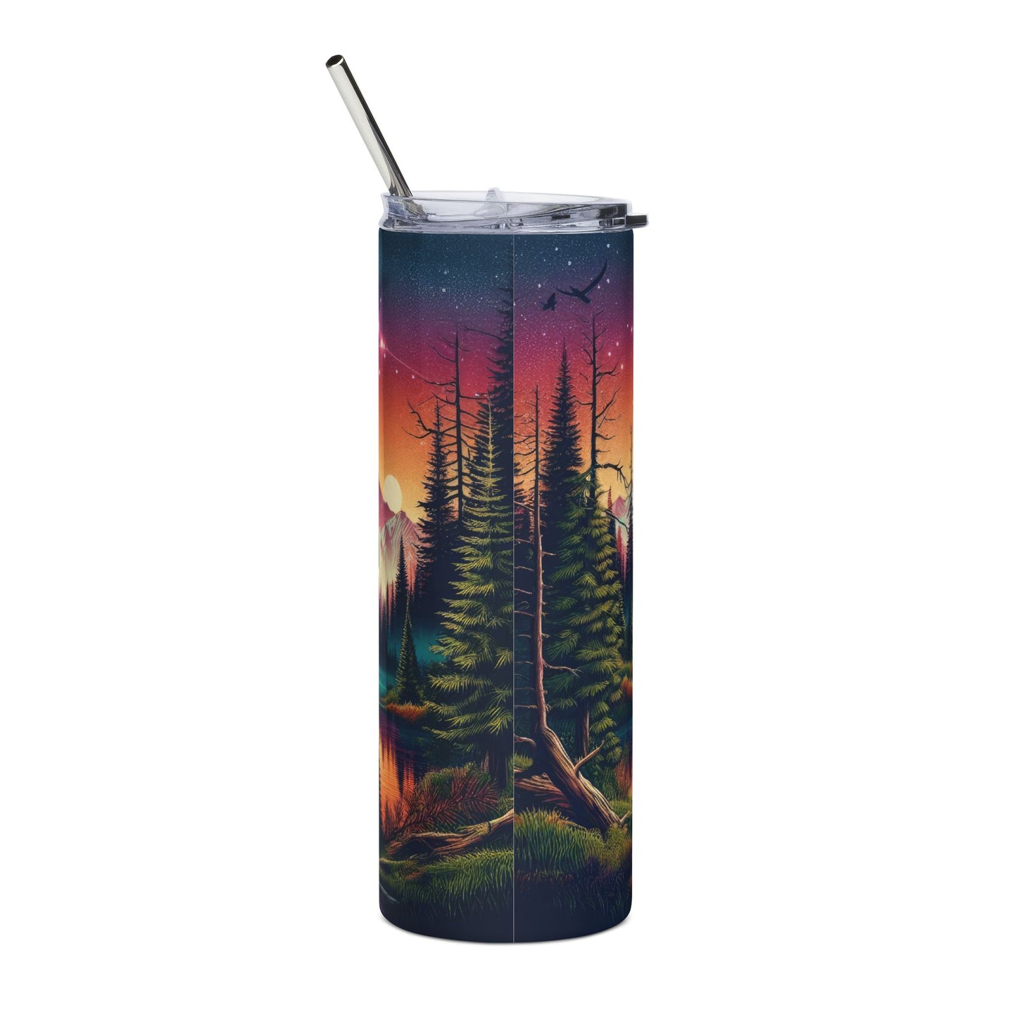 Bigfoot Colorful 20oz Stainless Steel Tumbler with Lid and Straw