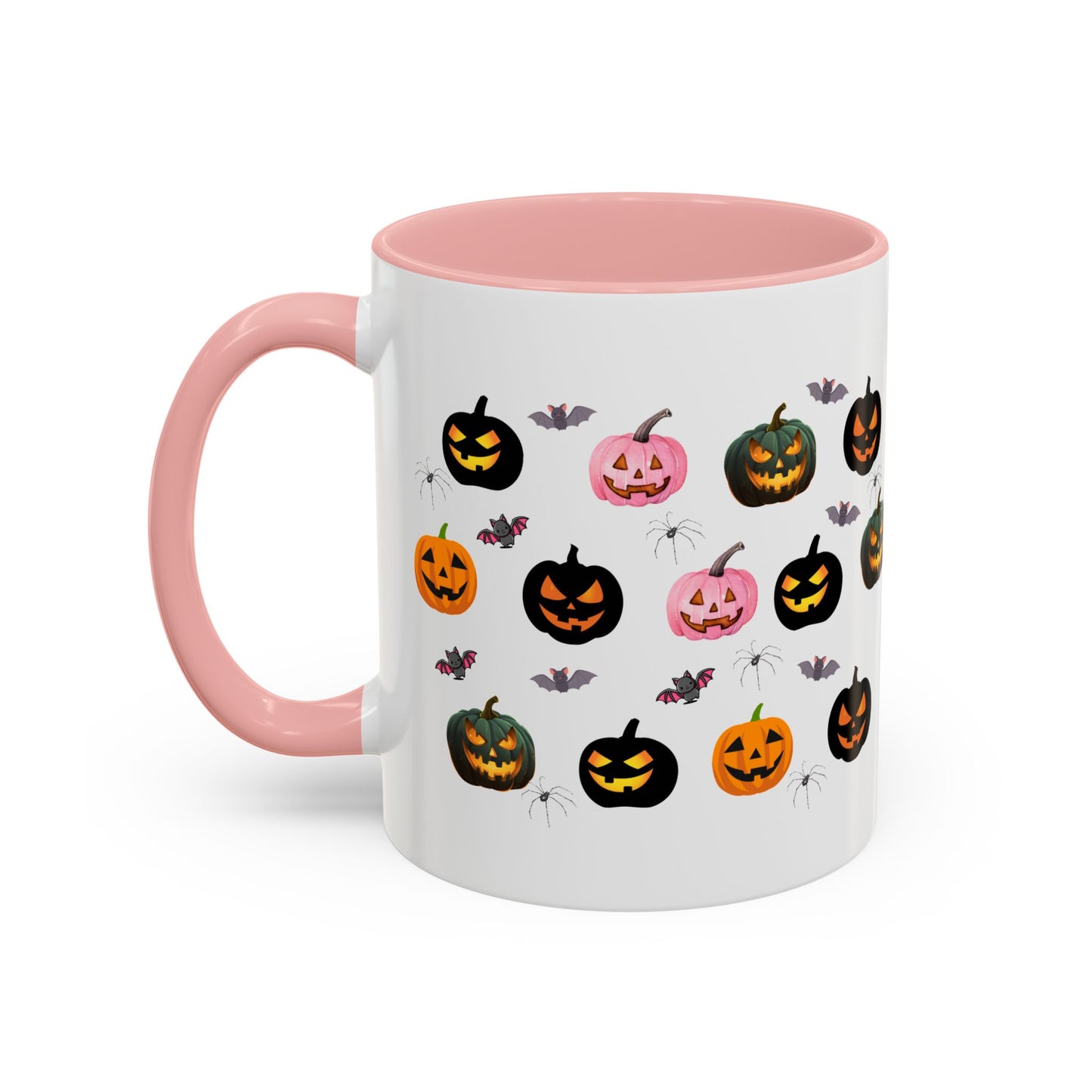 Spooky Pumpkin Accent Coffee Mug - Halloween Decor, Autumn Gift, Fall Kitchenware, Unique Coffee Cup, Trick or Treat