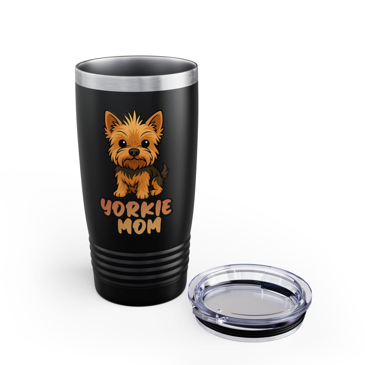 Yorkie Mom Tumbler 20oz Cute Dog Lover Travel Cup Perfect Gift for Pet Moms Dog Enthusiasts Pet Lovers 20oz Insulated Mug