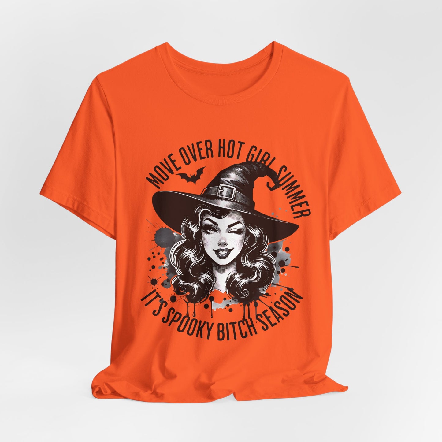 Spooky Witch Season Tee, Move Over Hot Girl Summer Halloween Shirt Graphic T-Shirt, Autumn Fashion, Witchy Vibes, Halloween Costume