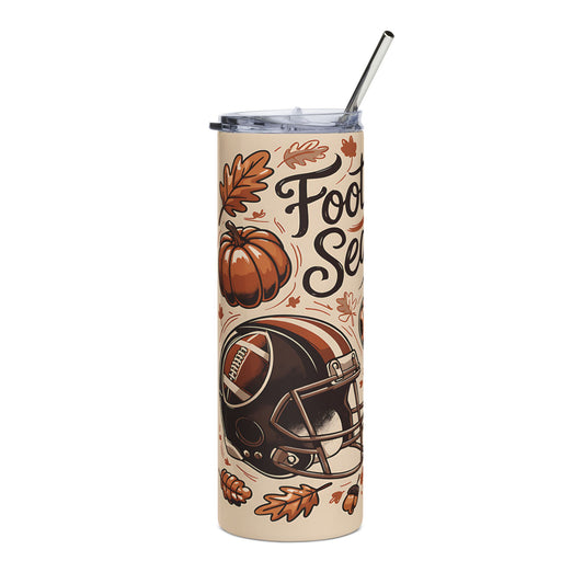 Football Season Stainless Steel Tumbler