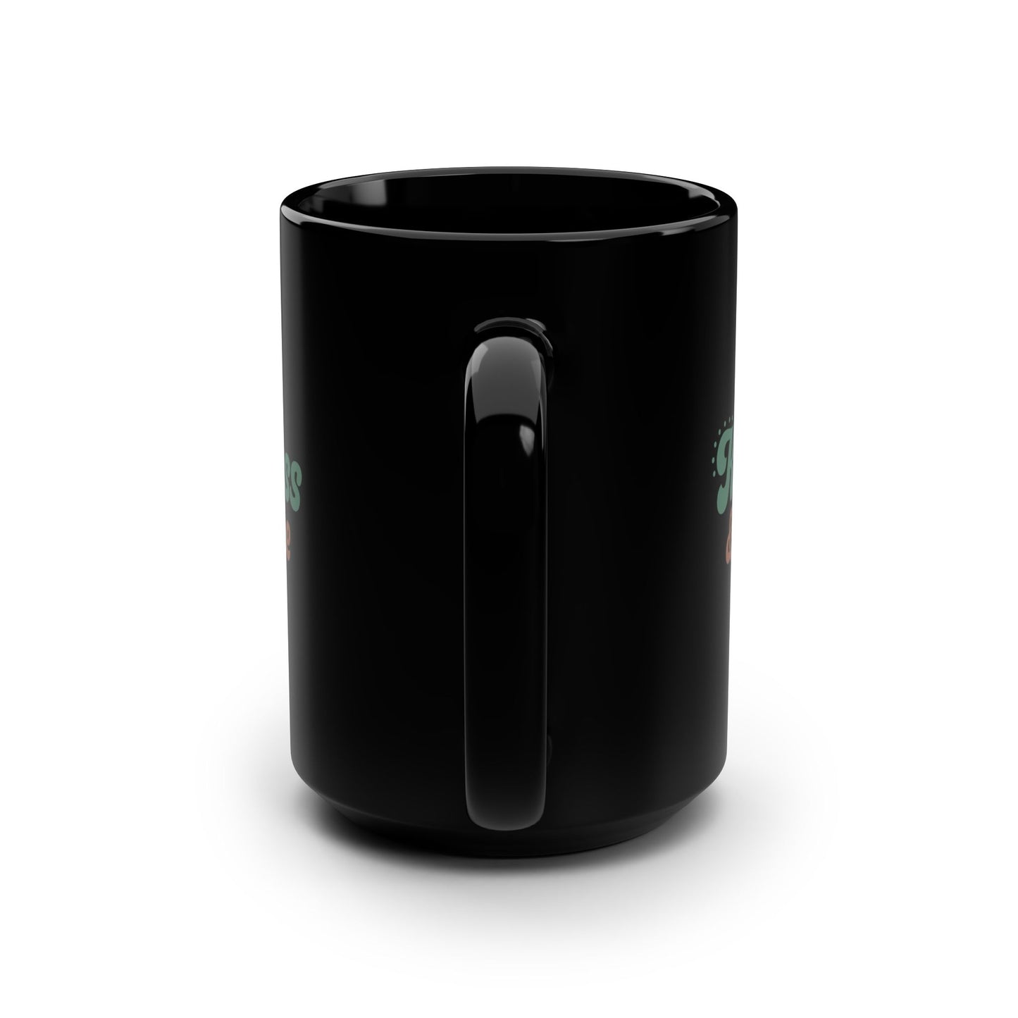 Cute Coffee Mug Kindness and Coffee Black Mug 15 oz