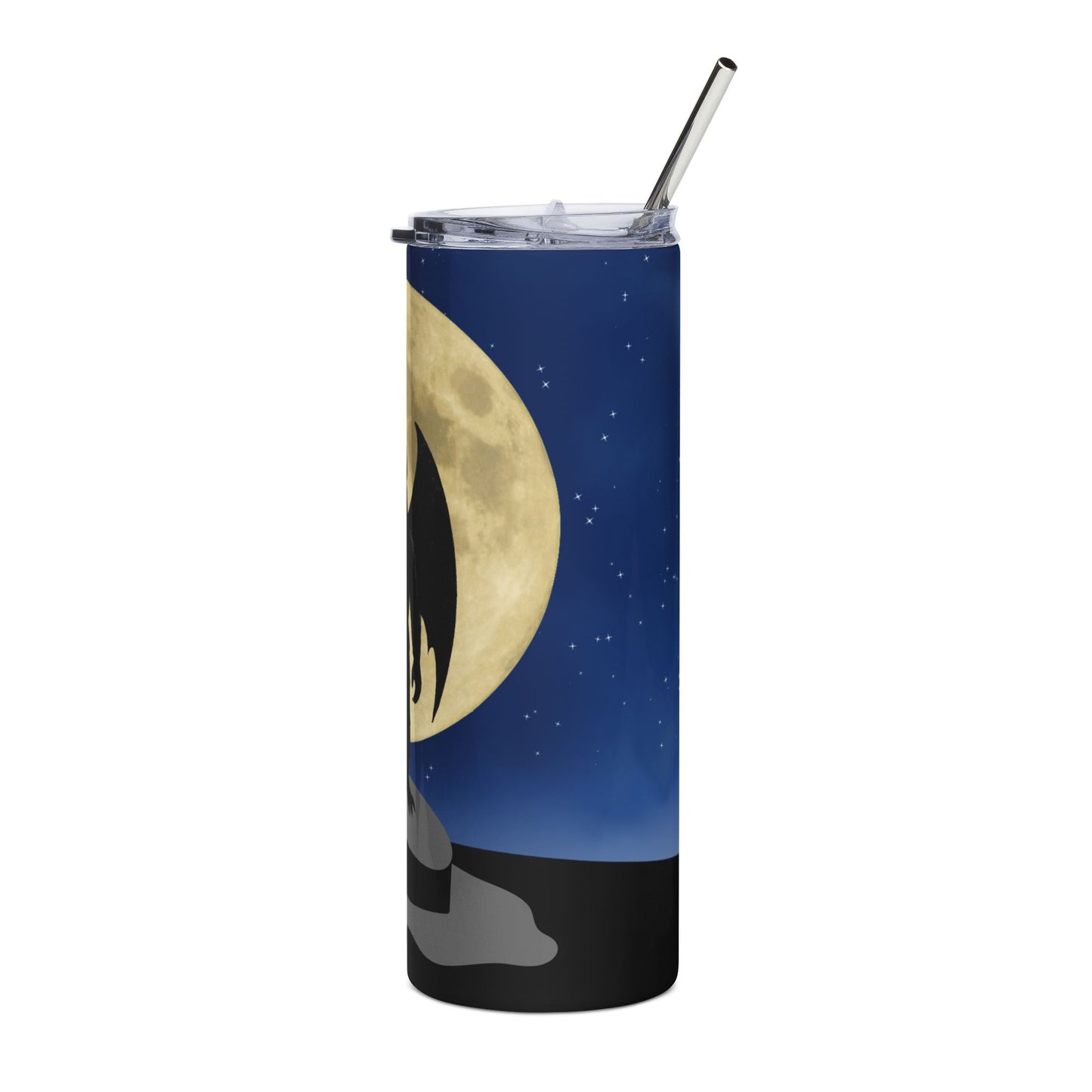 Mothman Stainless Steel Tumbler 20oz | Perfect for Spooky Nights & Halloween
