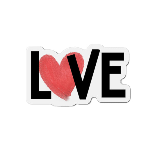 Love Heart Die-Cut Magnet
