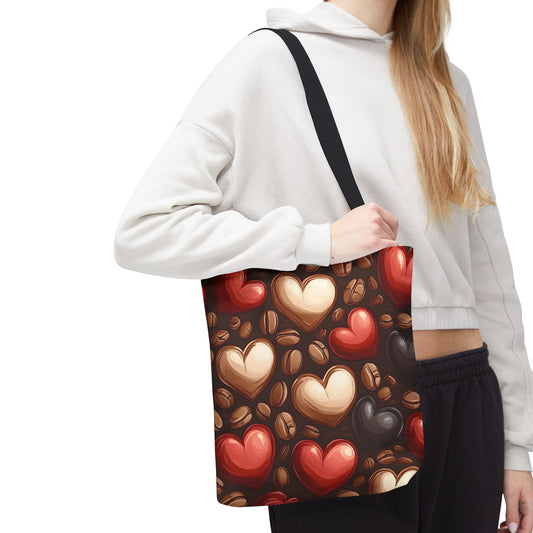I Love Coffee Beans Bag Tote