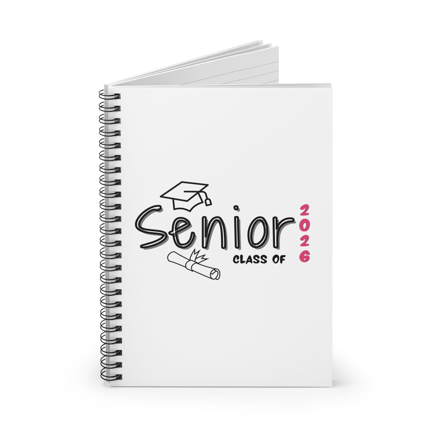 Senior Class of 2026 Spiral Notebook, Graduation Gift, Student Journal, School Supplies, Personalized Notebook, High School Graduation