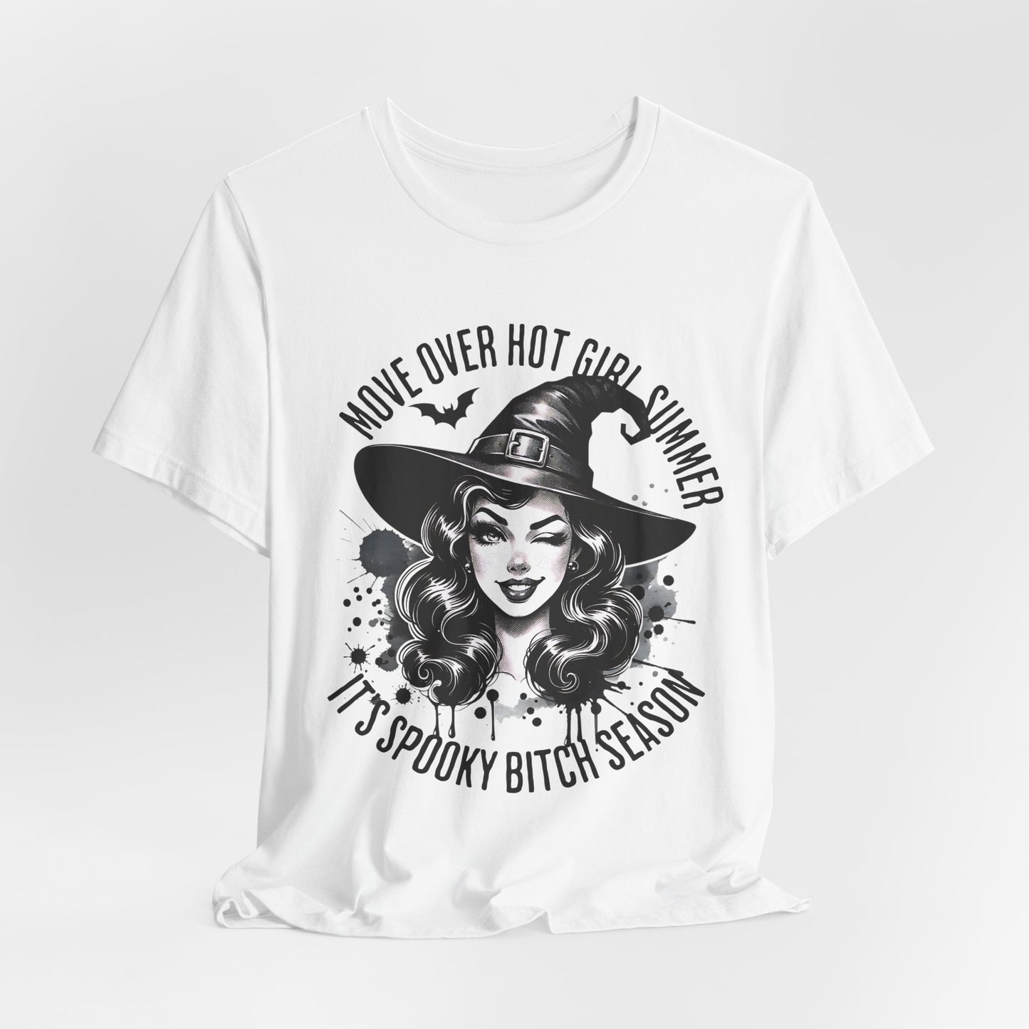 Spooky Witch Season Tee, Move Over Hot Girl Summer Halloween Shirt Graphic T-Shirt, Autumn Fashion, Witchy Vibes, Halloween Costume