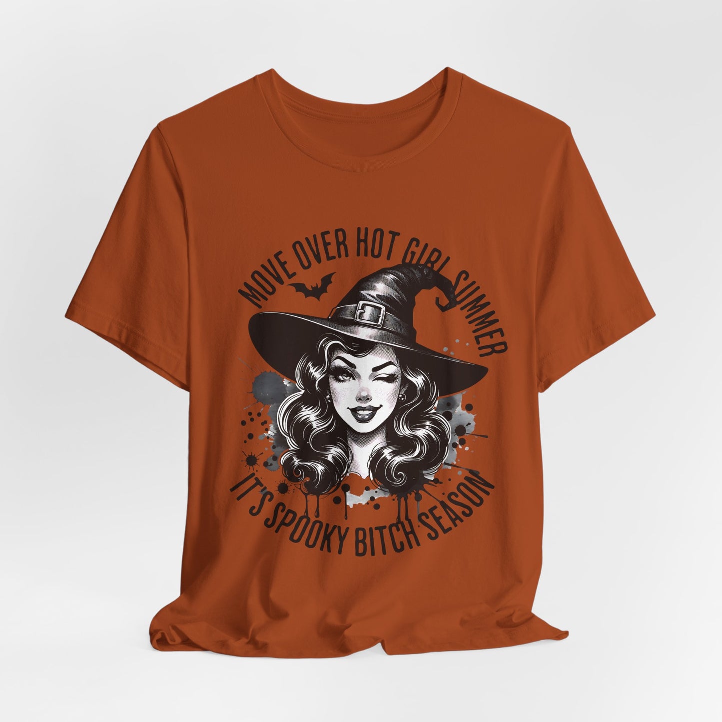 Spooky Witch Season Tee, Move Over Hot Girl Summer Halloween Shirt Graphic T-Shirt, Autumn Fashion, Witchy Vibes, Halloween Costume