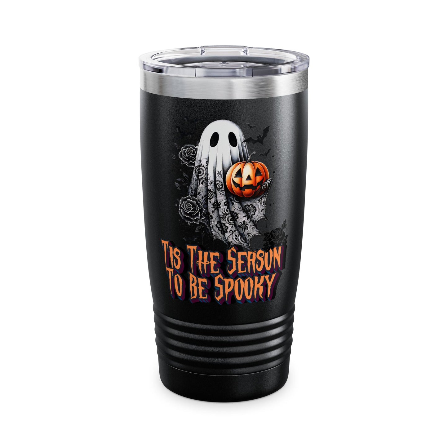 Tis the Season to be Spooky Halloween 20oz Tumbler Spooky Travel Mug, Pumpkin Design
