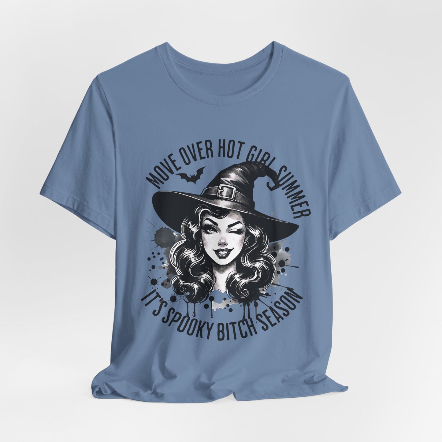 Spooky Witch Season Tee, Move Over Hot Girl Summer Halloween Shirt Graphic T-Shirt, Autumn Fashion, Witchy Vibes, Halloween Costume