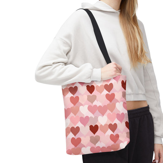 Pink Heart Everyday Tote Bag