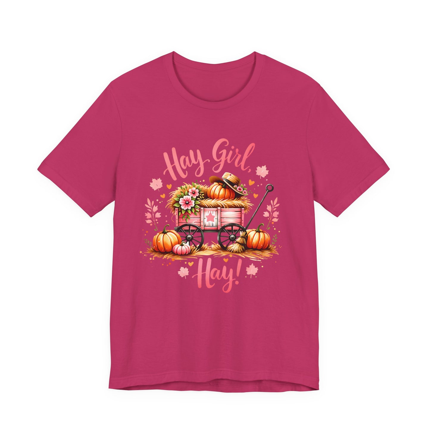 Hay Girl Hay T-Shirt Cute Fall Tee Autumn Fashion Halloween Thanksgiving Hay Girl Hay Shirt