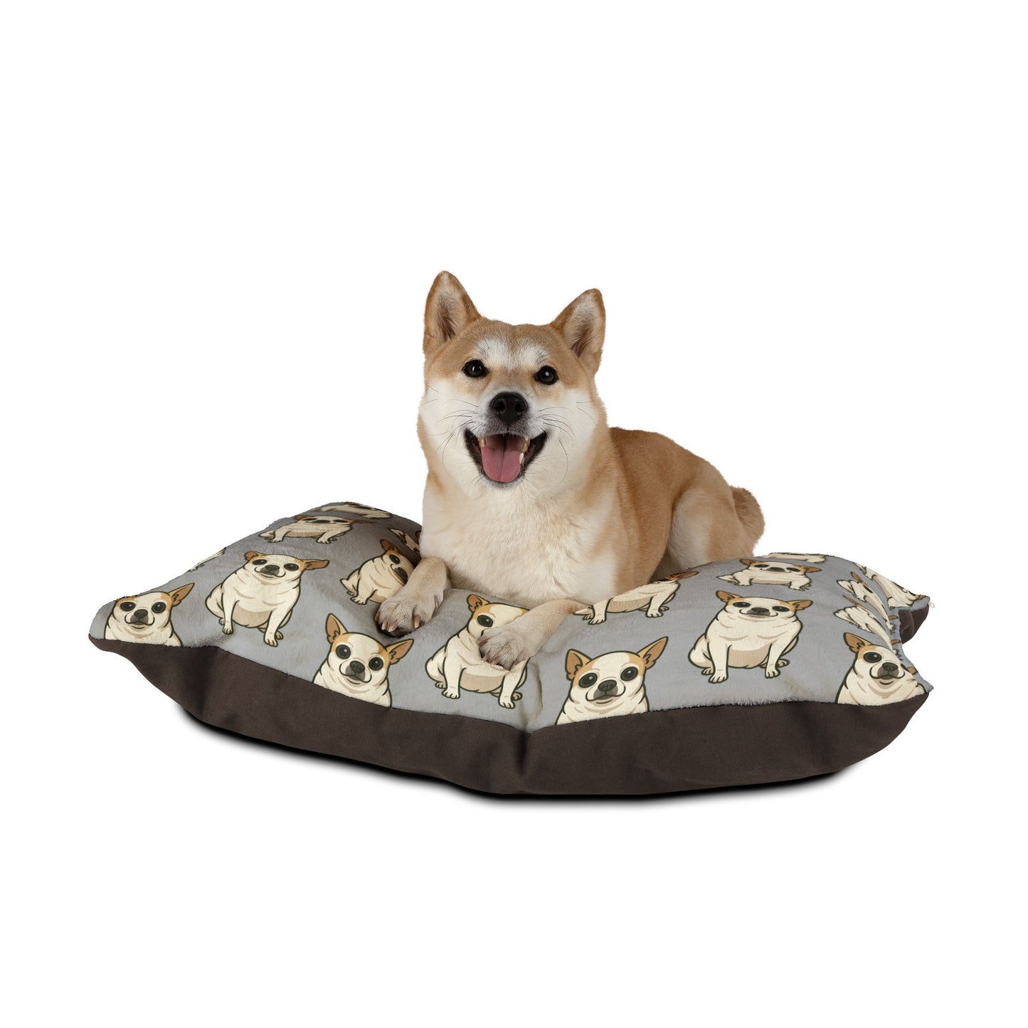 Chihuahua Print Pet Bed, Cozy Dog Bed, Gift for Dog Lovers, Cute Bed for Pets, Stylish Dog Pillow, Home Decor for Pet Owners