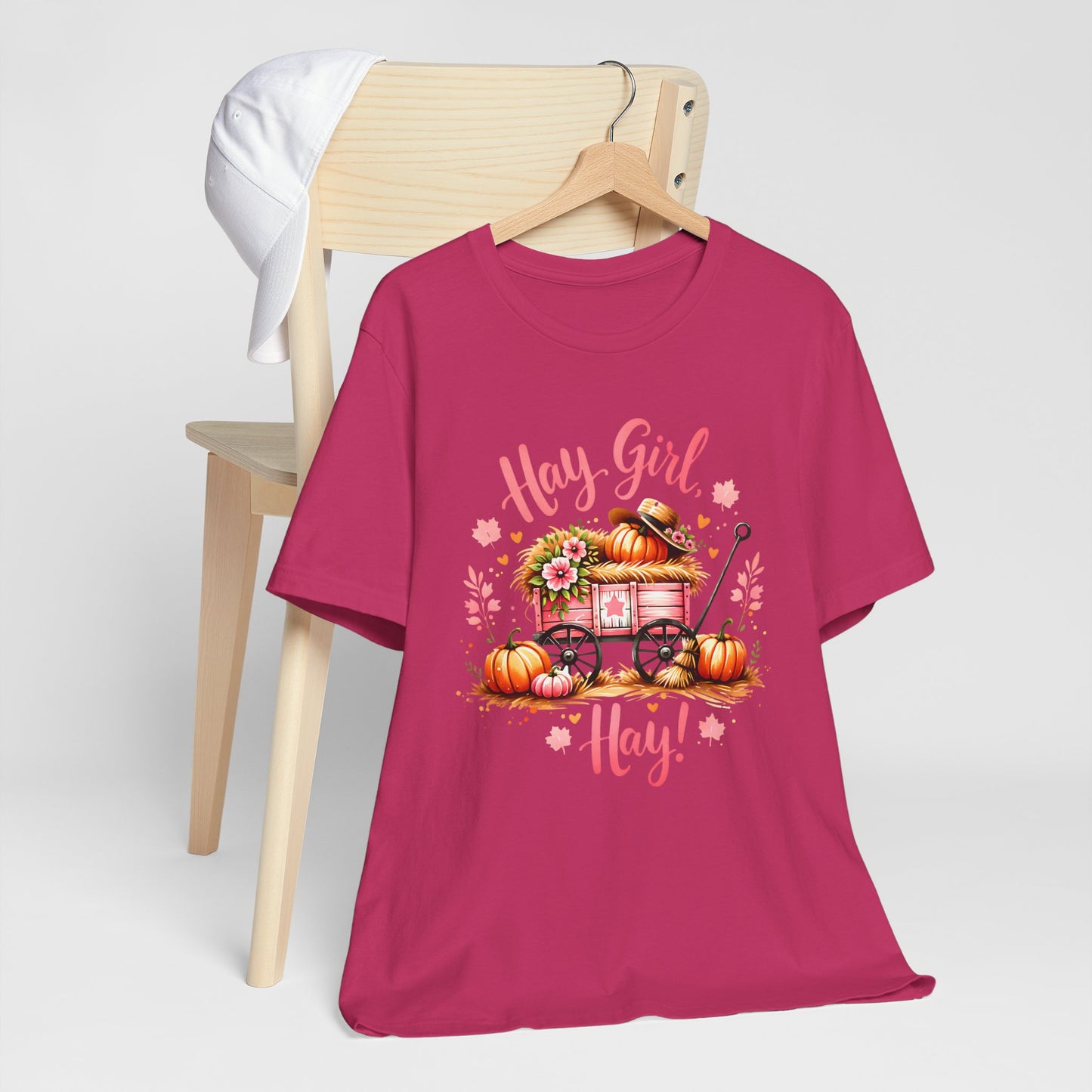 Hay Girl Hay T-Shirt Cute Fall Tee Autumn Fashion Halloween Thanksgiving Hay Girl Hay Shirt