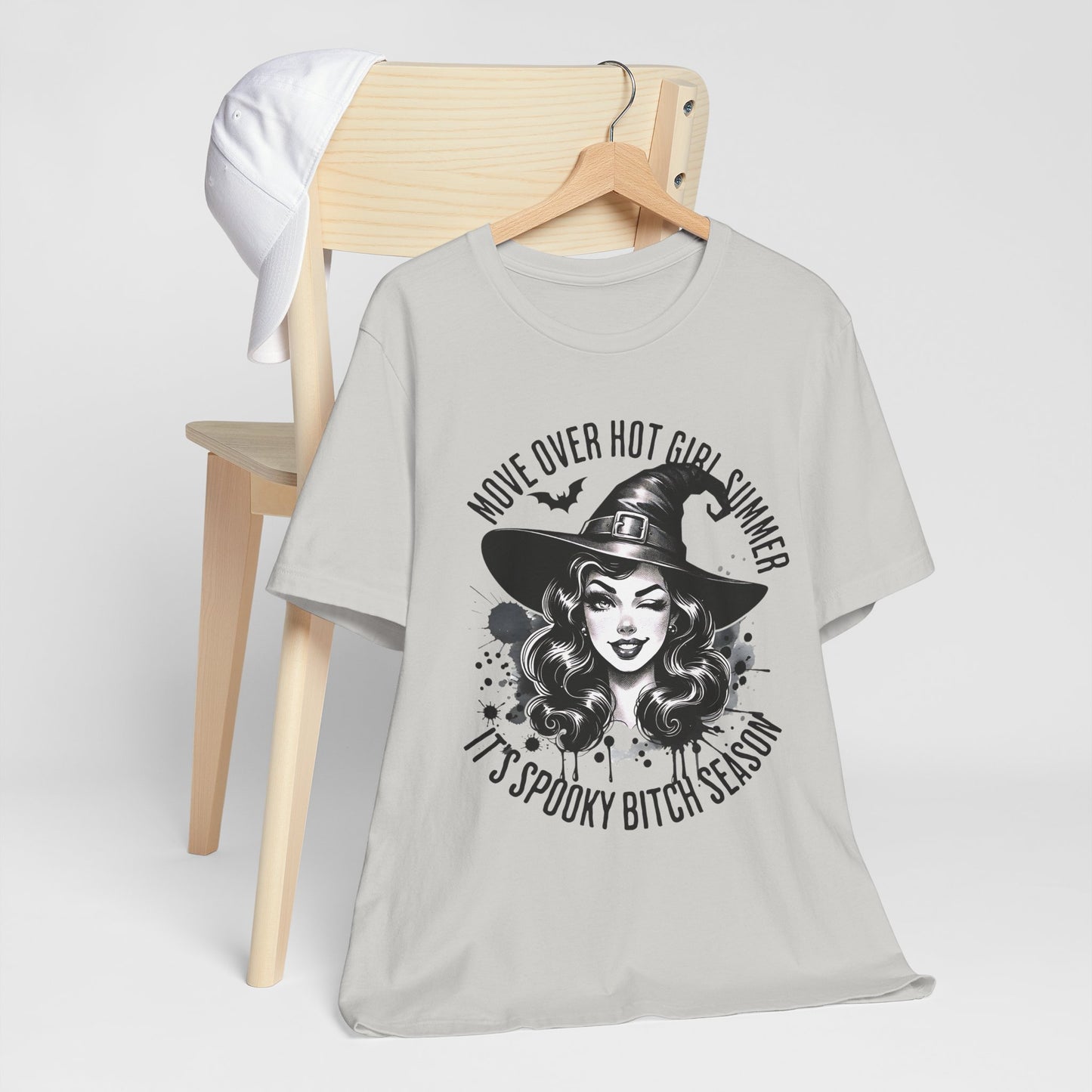 Spooky Witch Season Tee, Move Over Hot Girl Summer Halloween Shirt Graphic T-Shirt, Autumn Fashion, Witchy Vibes, Halloween Costume